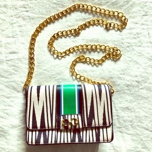 C. Wonder Ikat Purse with Gold Chain Strap